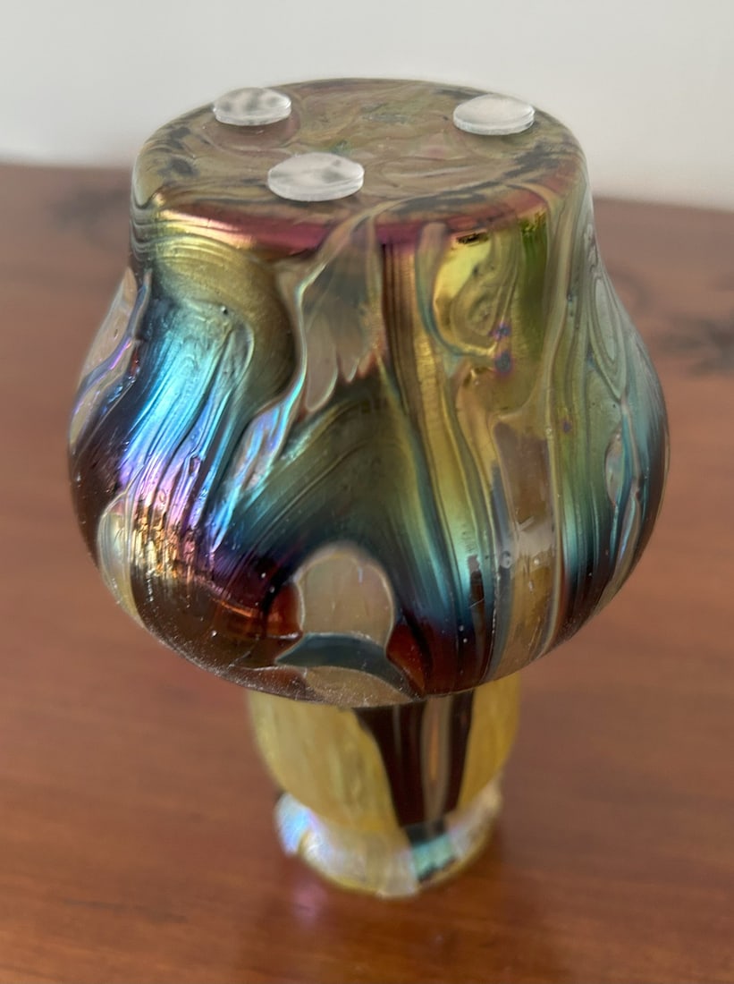 Art Nouveau Iridescent Glass Vase, 1890s - 19