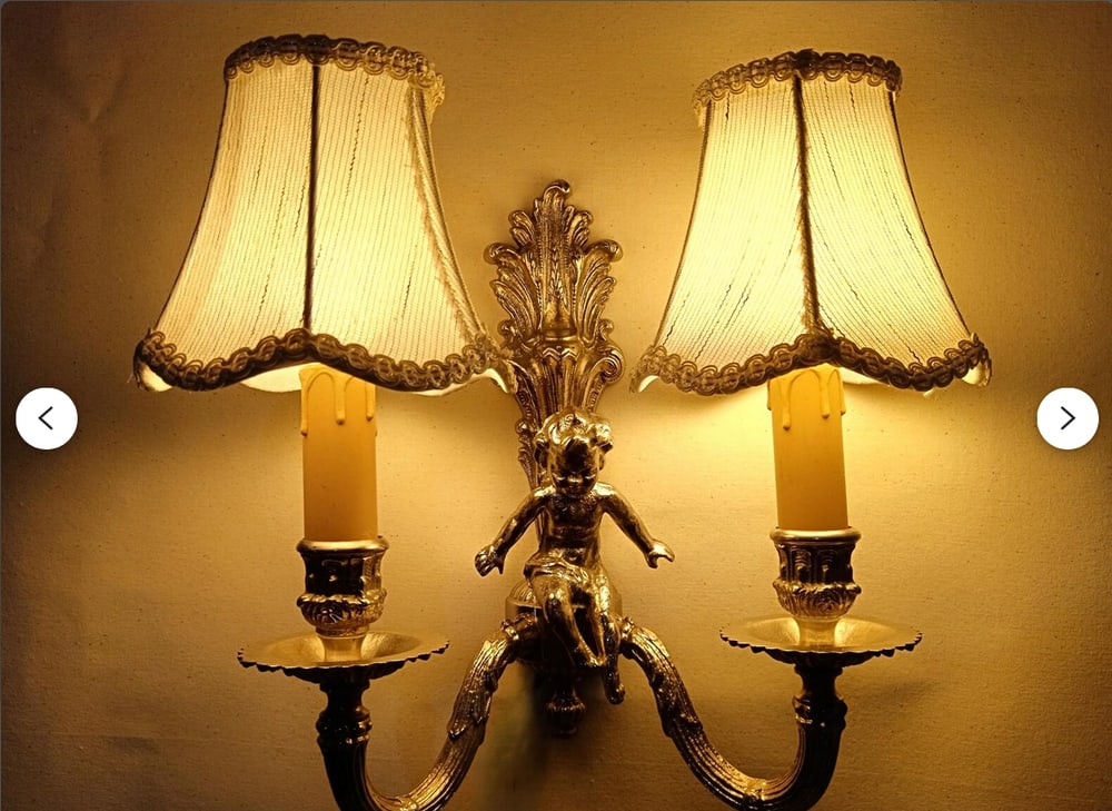 Wall Lights in Silvered Bronze, 1960s, Set of 2 - 15