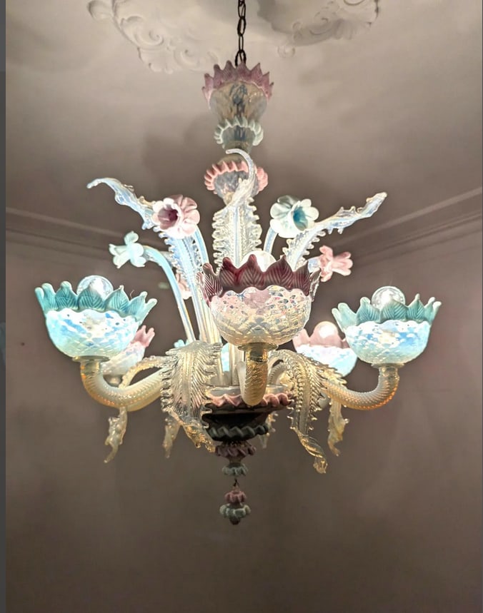 Murano Glass Chandelier from Ca Rezzonico, 1980s - 10
