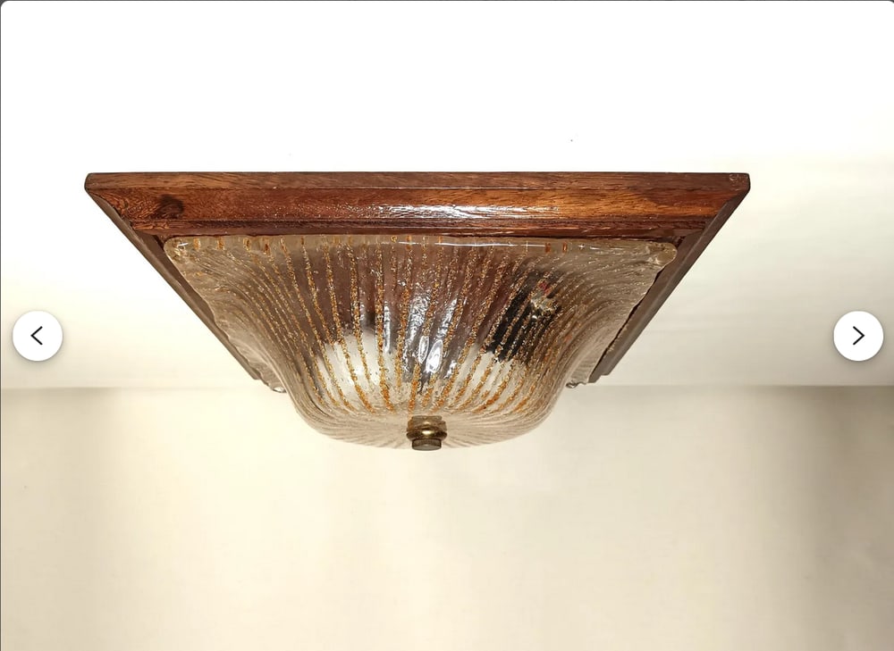 Murano Glass Wall Light attributed to Barovier and Toso - 7