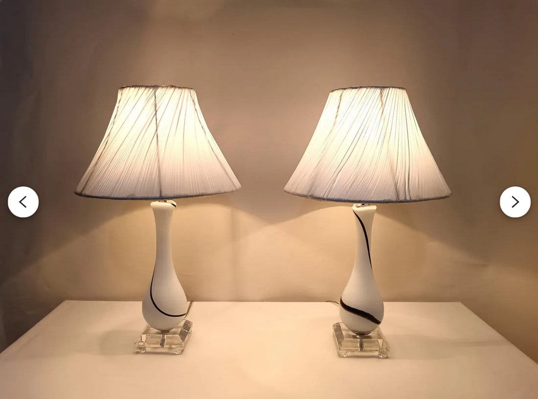 Vintage Art Deco Table Lamps, 1980s, Set of 2 - 7