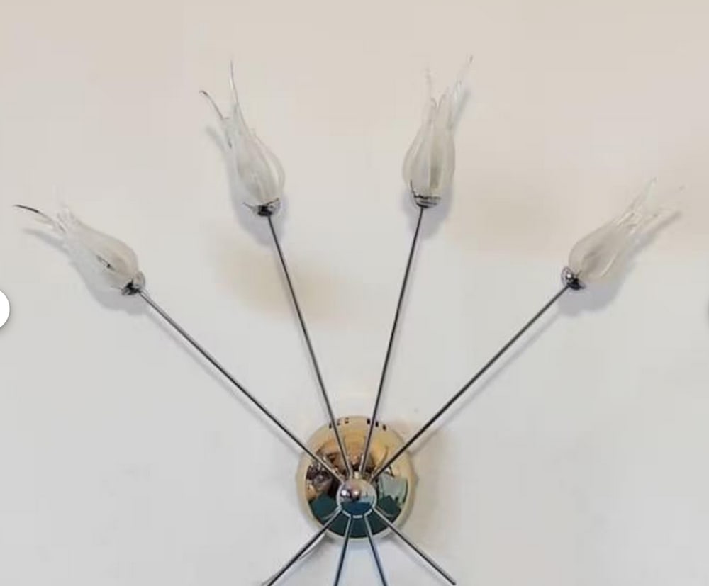 Ceiling Light with Murano Glass by Aureliano Toso - 9