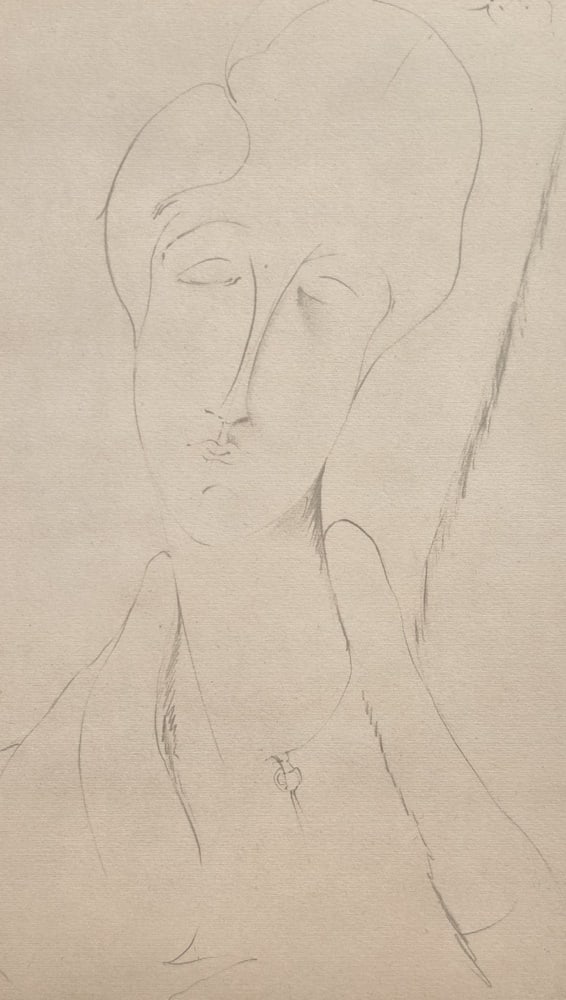 A. Modigliani, Study of a Woman, Lithograph (1 of 6)