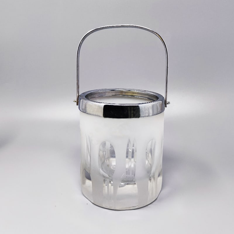 Ice Bucket from Kristal, Italy, 1960, Set of 7 - 2