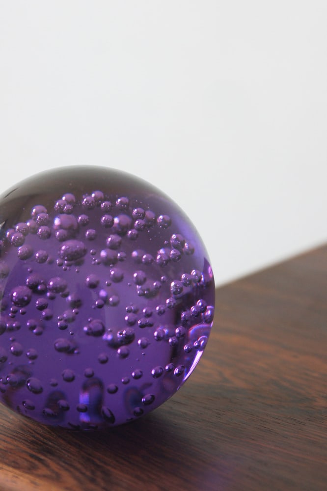 Vintage Italian Purple Paperweight Ball, 1970s - 2