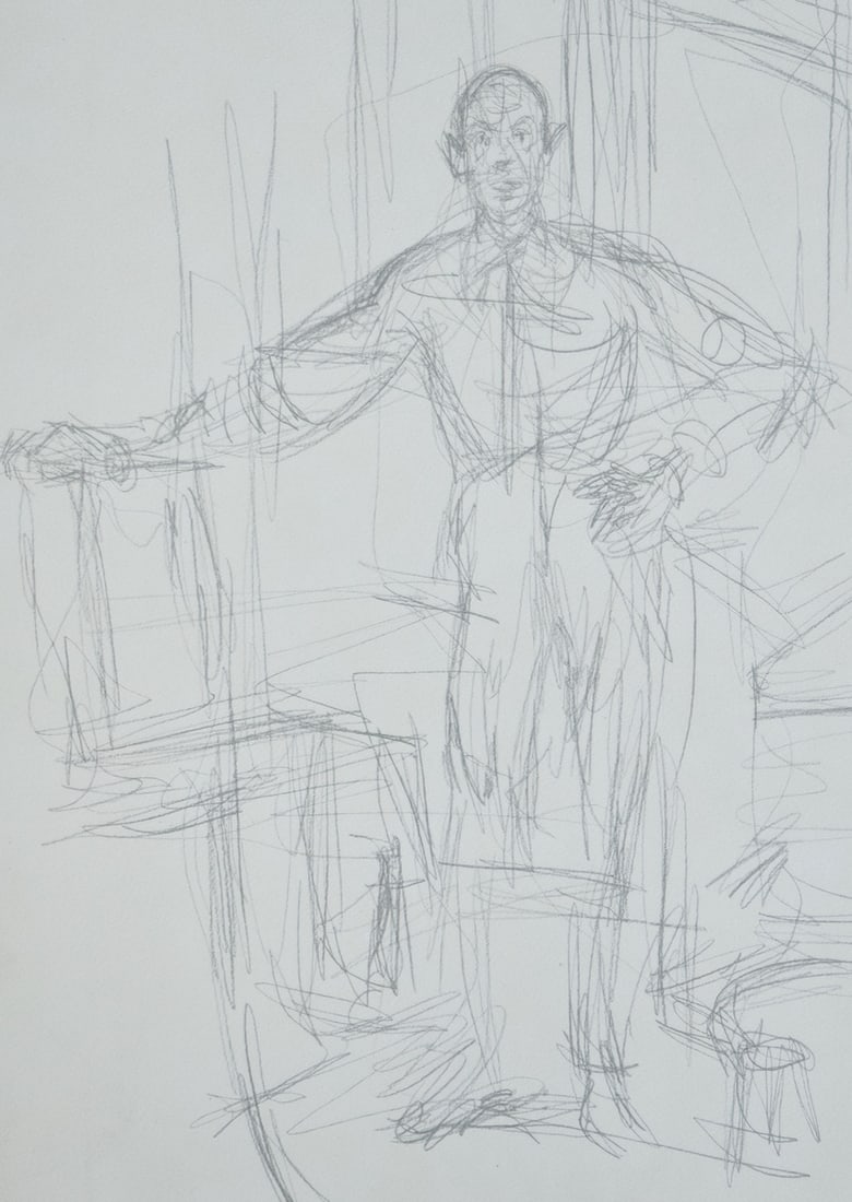 Alberto Giacometti, Portrait of Diego, 1963, Lithograph - 2