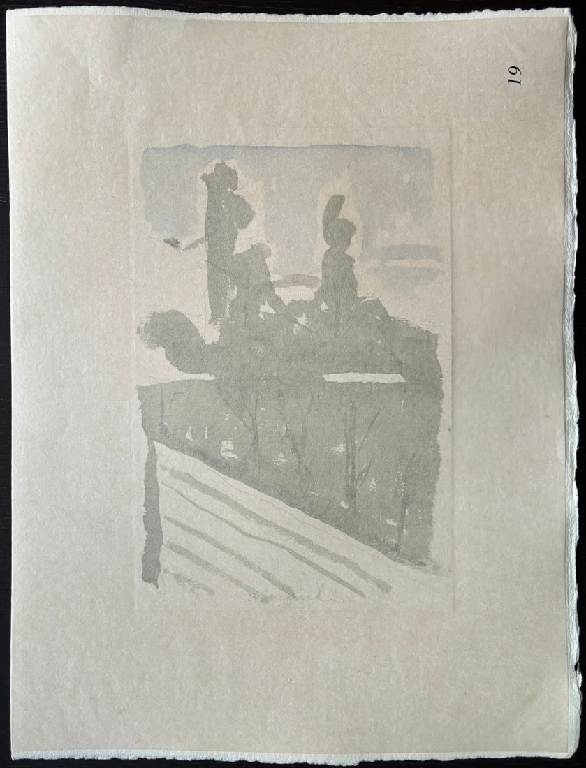 Giorgio Morandi, Landscape, 1973, Lithograph - 4