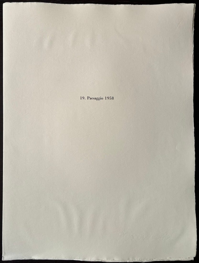 Giorgio Morandi, Landscape, 1973, Lithograph - 5