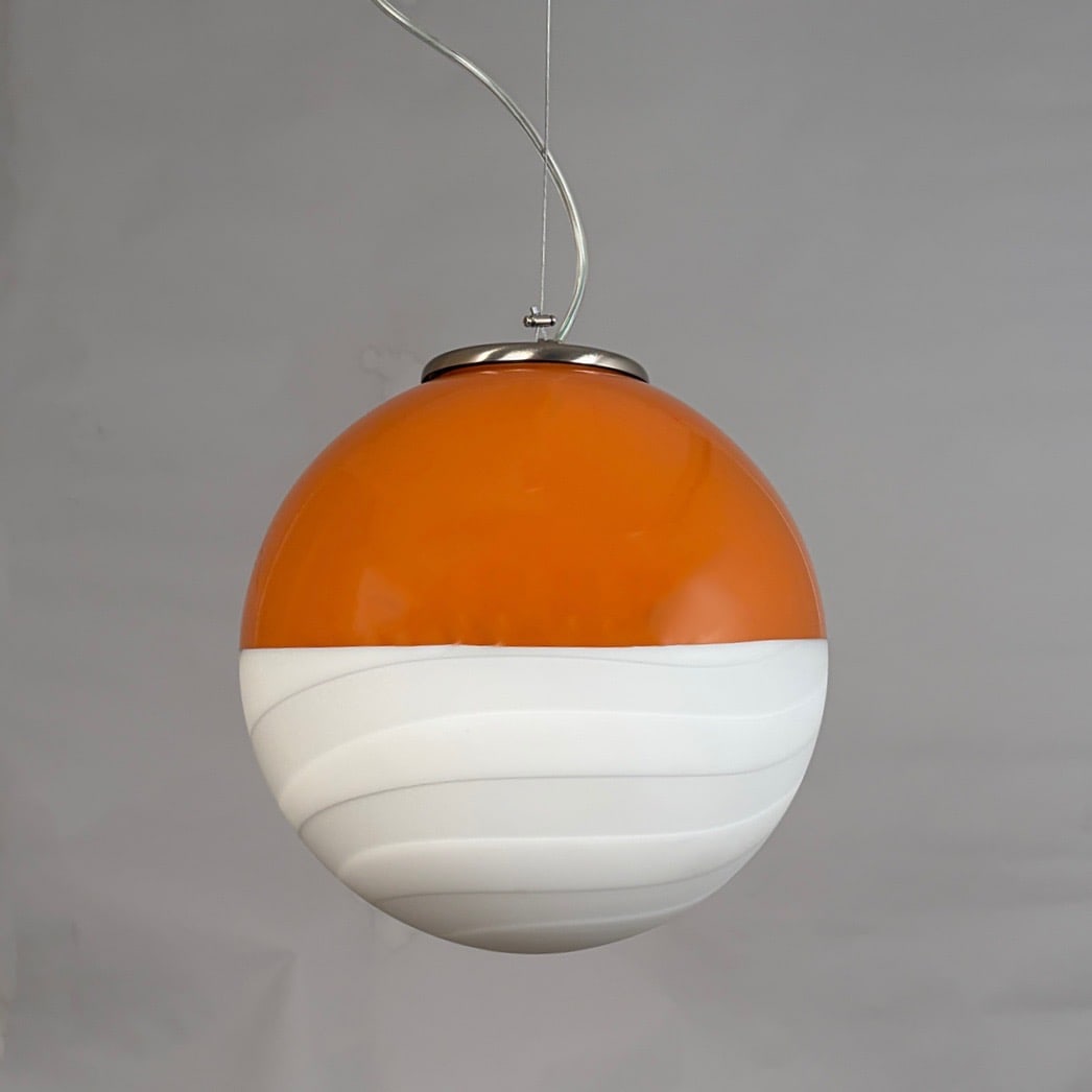 Glass Premium Pendant Light from Mariana Iskra, 1980s - 14