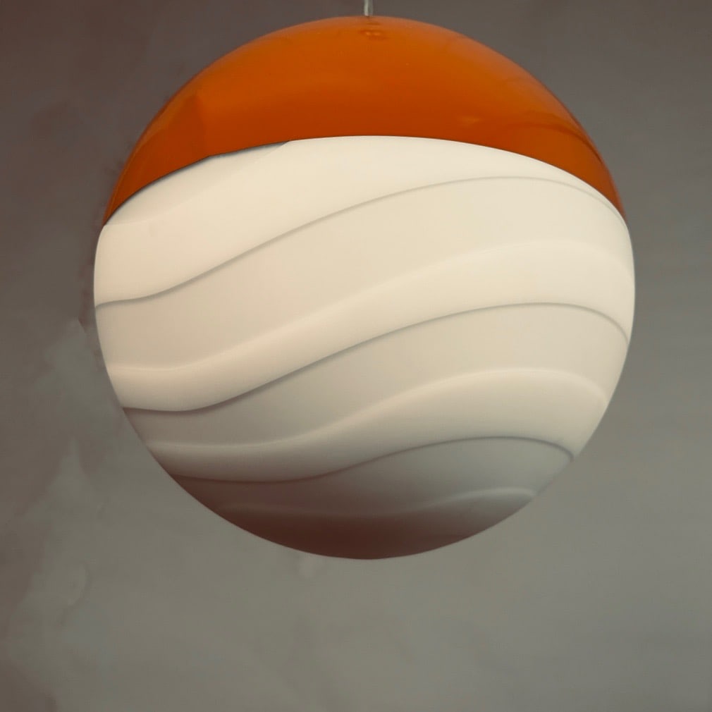 Glass Premium Pendant Light from Mariana Iskra, 1980s - 17