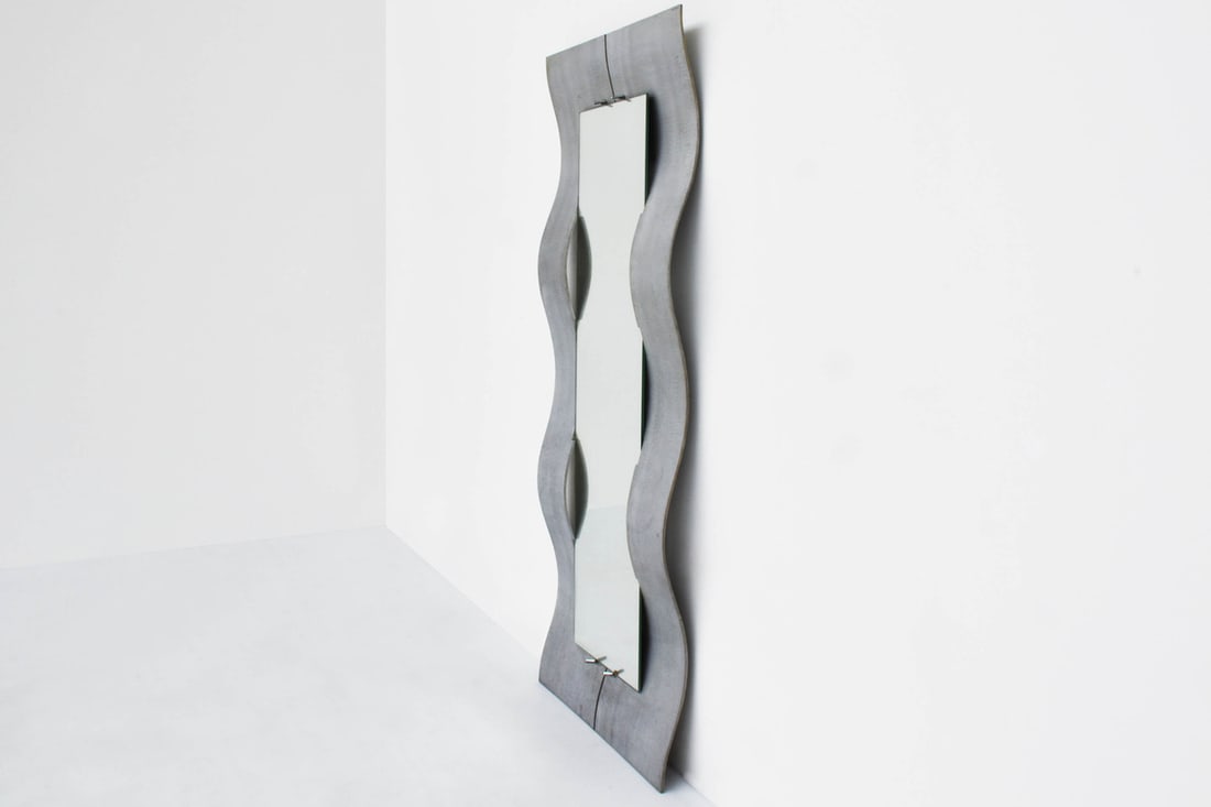 Mirror with Aluminium Frame by Lorenzo, 1975 - 2