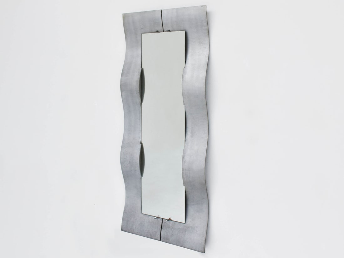 Mirror with Aluminium Frame by Lorenzo, 1975 - 3