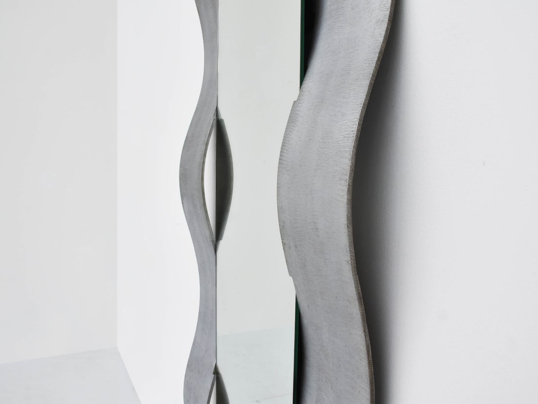 Mirror with Aluminium Frame by Lorenzo, 1975 - 4