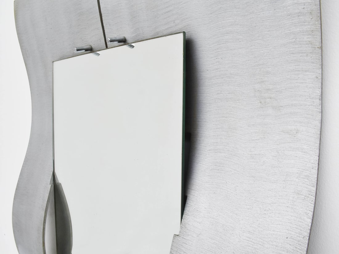 Mirror with Aluminium Frame by Lorenzo, 1975 - 5