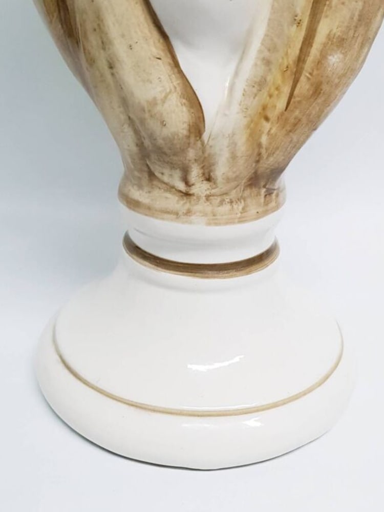 Large Hand Glazed Flower Vase by Capodimonte - 7