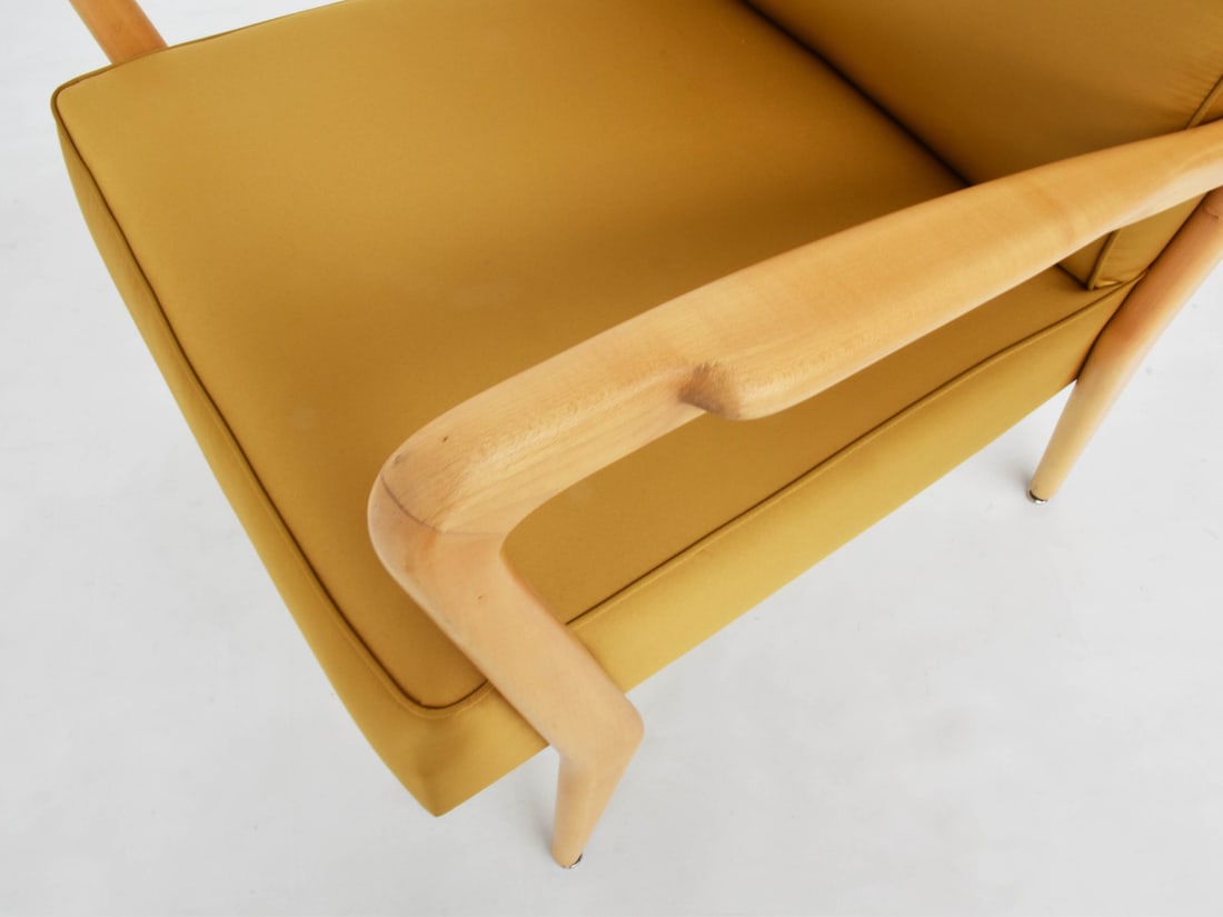 Armchairs in Satin by Orlando Orlandi, 1951, Set of 2 - 6