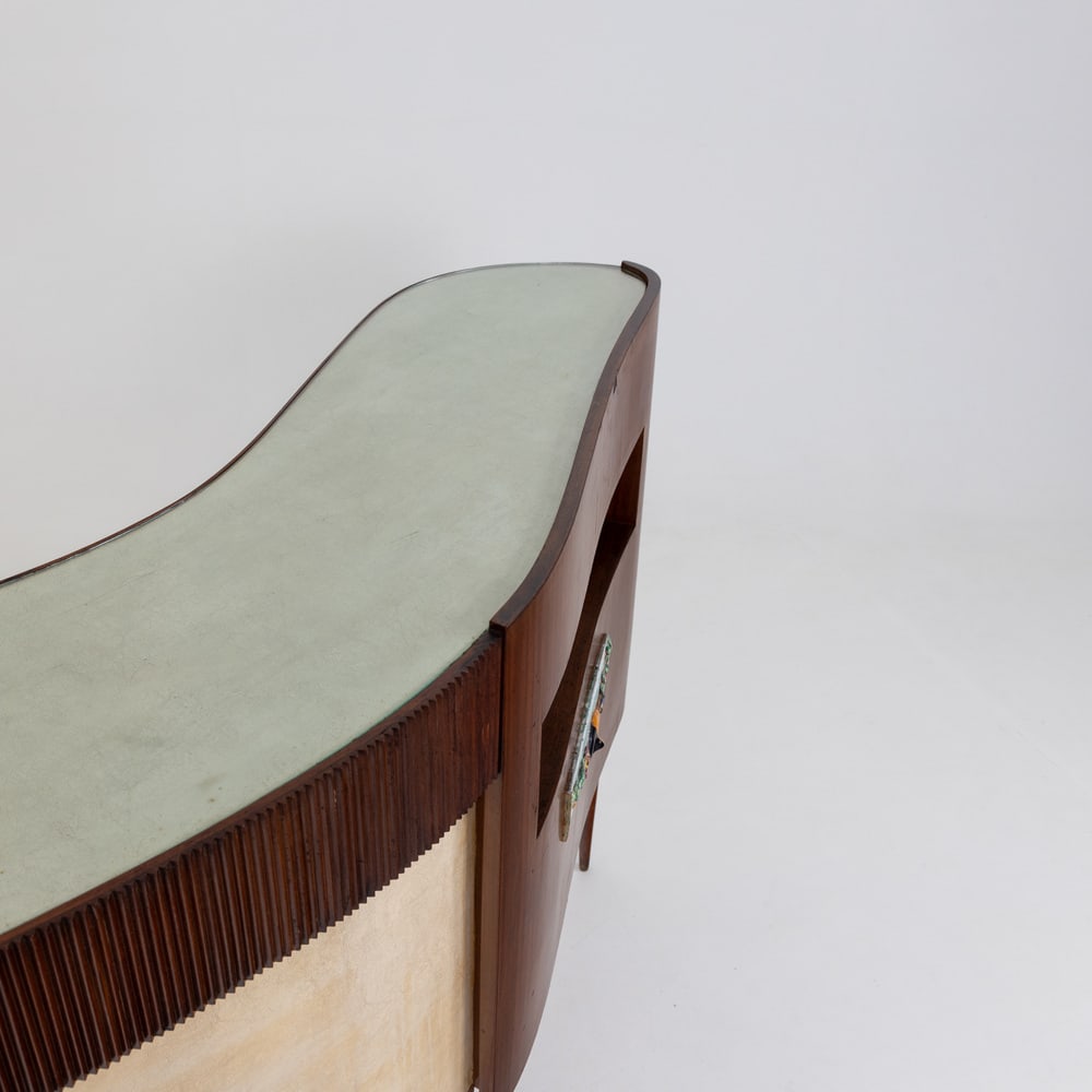 Vintage Italian Bar with Bar Stools, 1950s, Set of 4 - 14