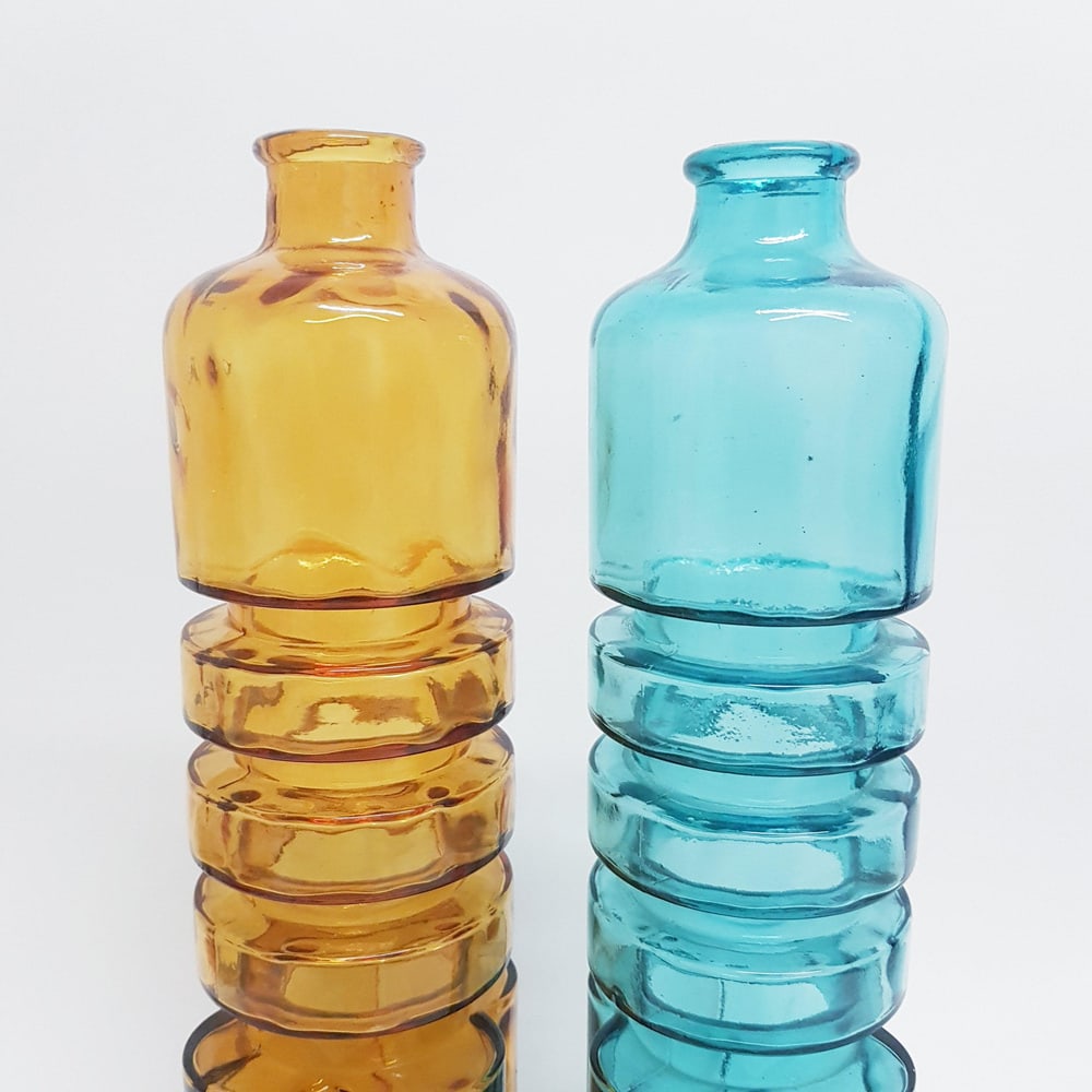 Italian Abstract Glass Bottles from Empoli, Set of 2 - 4