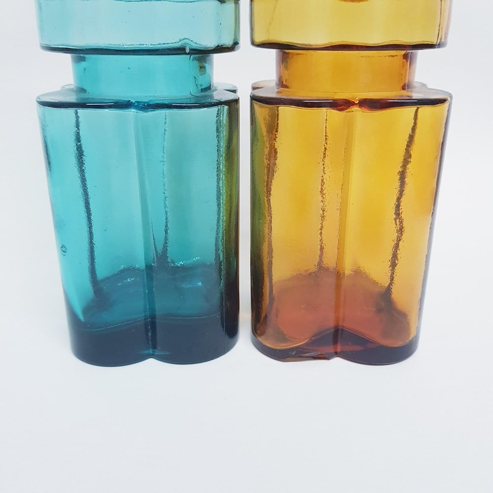 Italian Abstract Glass Bottles from Empoli, Set of 2 - 7