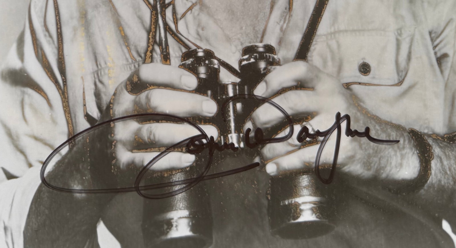 John Wayne, Hand Signed Framed 25cm x 20cm Original Film Photo. COA Supplied On All Items Upon - 2