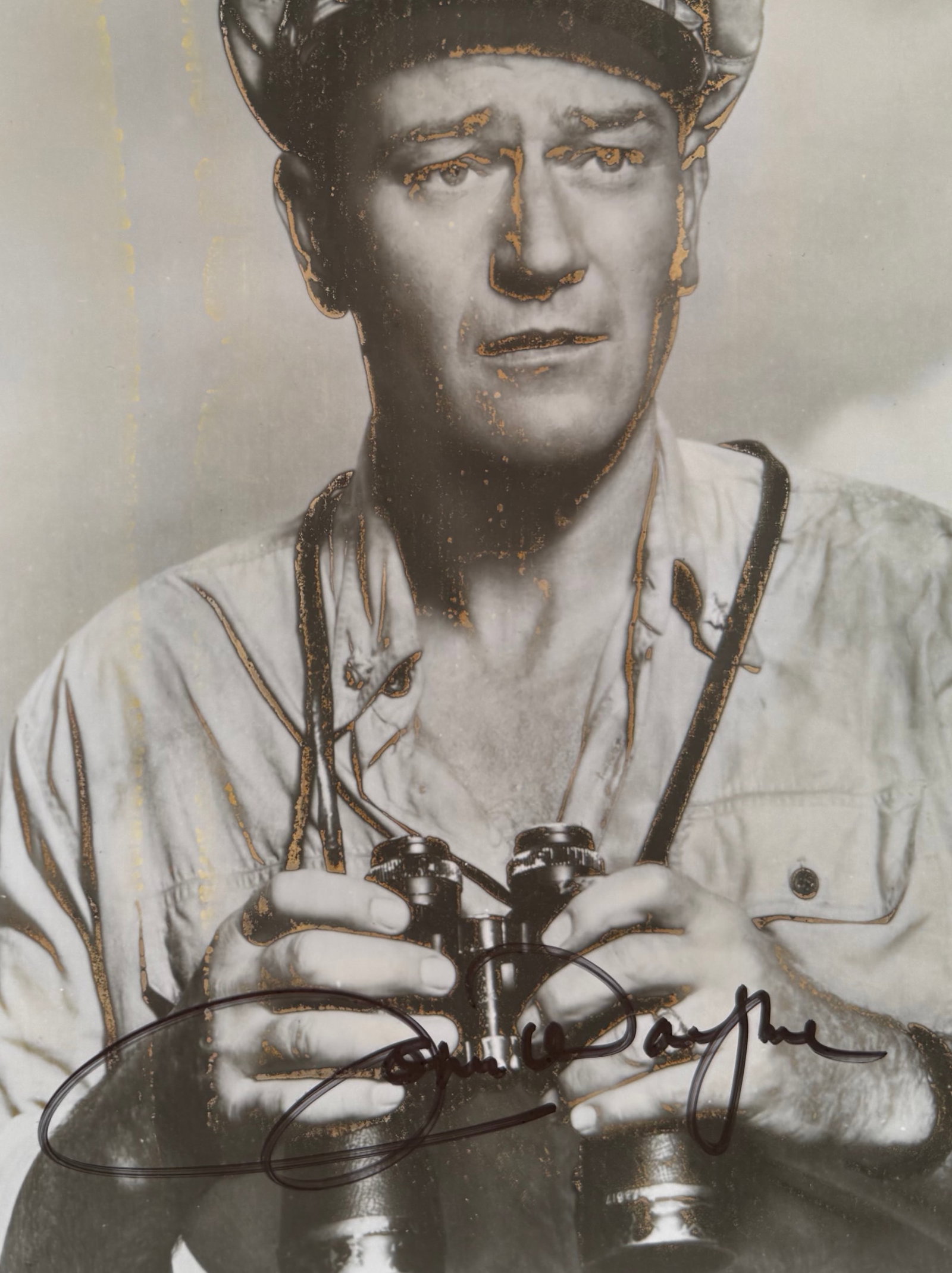 John Wayne, Hand Signed Framed 25cm x 20cm Original Film Photo. COA Supplied On All Items Upon - 3