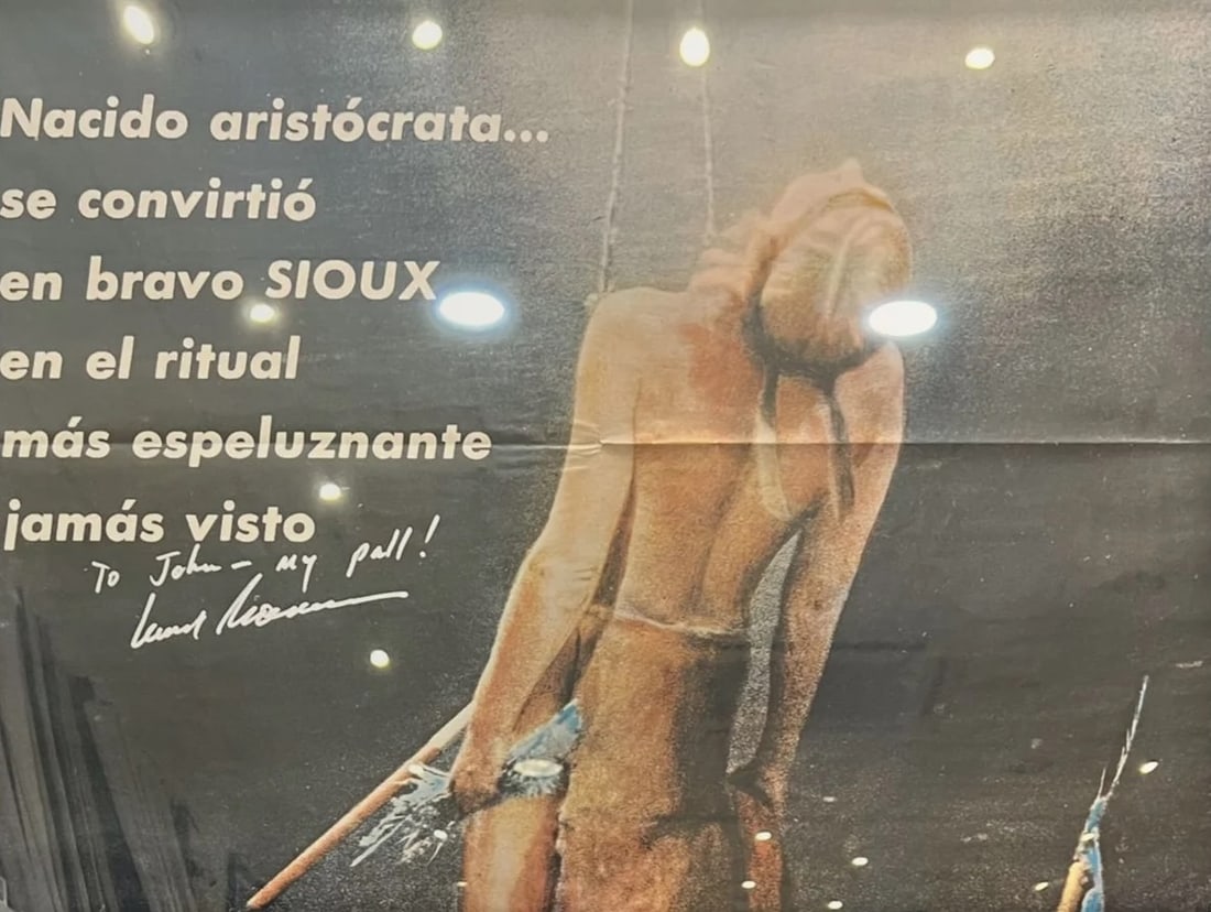 A Man Called Horse, Hand Signed Leonard Rosenman, 110cm x 75cm, Original Full Size Film Poster. - 2