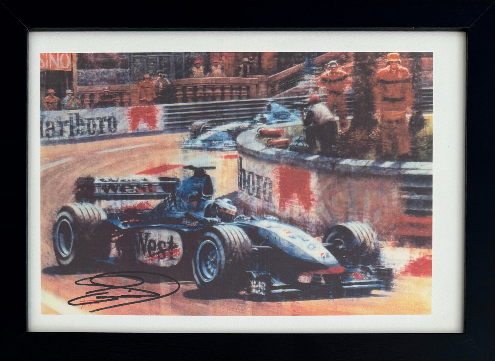 David Couthard, Hand Signed Framed 25cm x 20cm Photo Presentation. COA Supplied On All Items Upon: David Couthard, Hand Signed Framed 25cm x 20cm Photo Presentation. COA Supplied On All Items Upon Request