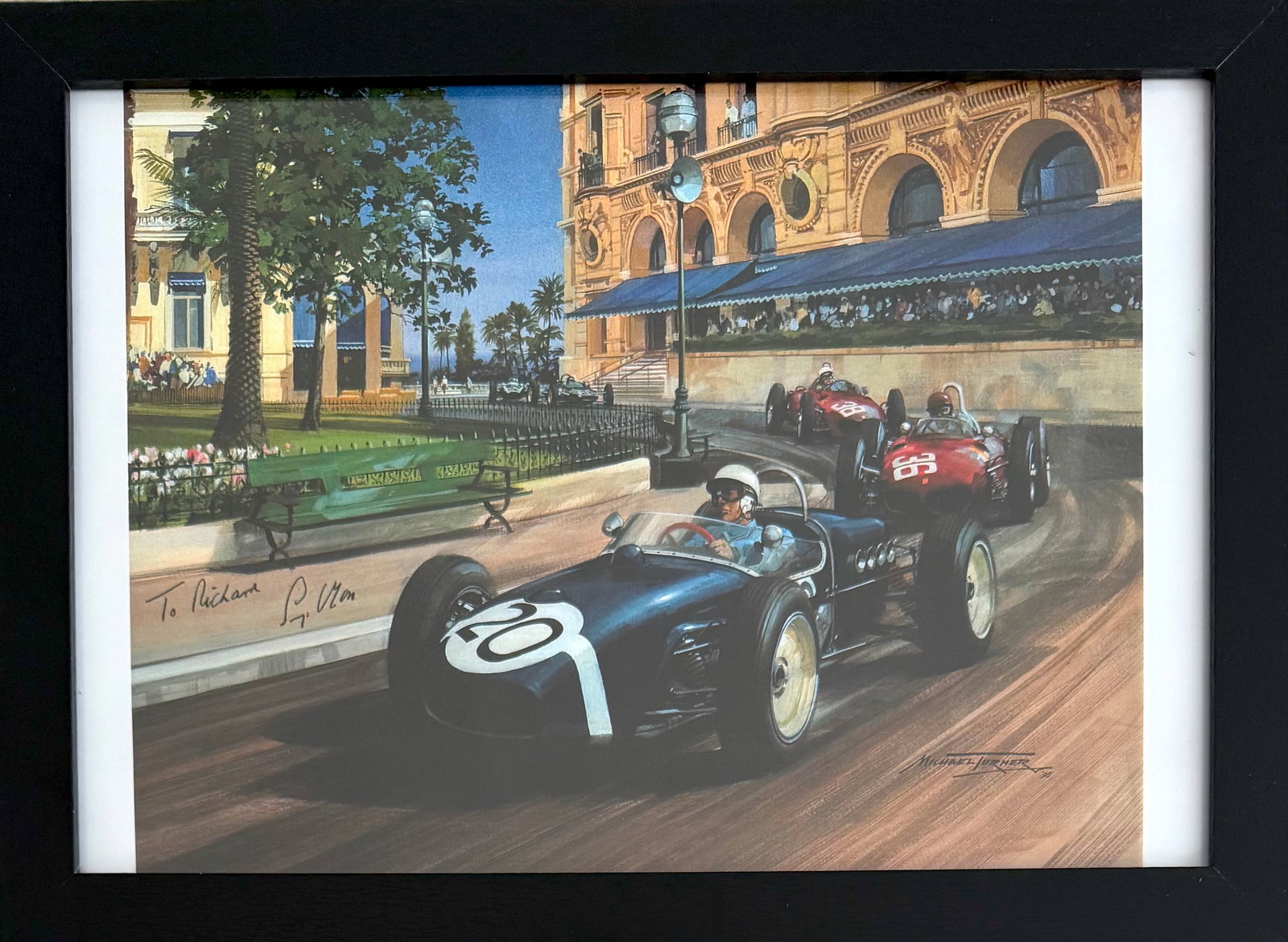 Stirling Moss, Hand Signed Framed 30cm x 20cm, Formula One Image. COA Supplied On All Items Upon: Stirling Moss, Hand Signed Framed 30cm x 20cm, Formula One Image. COA Supplied On All Items Upon Request