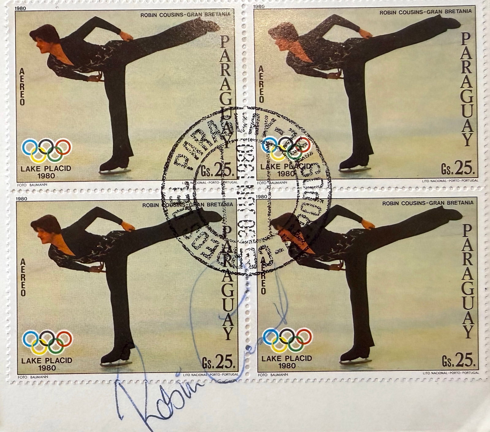 Robin Cousins, Hand Signed First Day Cover, FDC, Postmarked 30th June 1980. COA Supplied On All: Robin Cousins, Hand Signed First Day Cover, FDC, Postmarked 30th June 1980. COA Supplied On All Items Upon Request