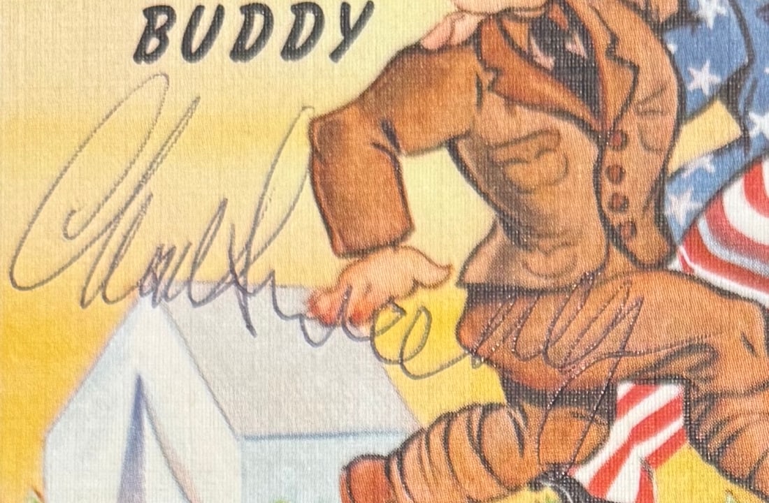 Charles Sweeney, Nagasaki 'Bockscar' Atomic Bomb Pilot, Hand Signed Rare Postcard. COA Supplied On (1 of 3)