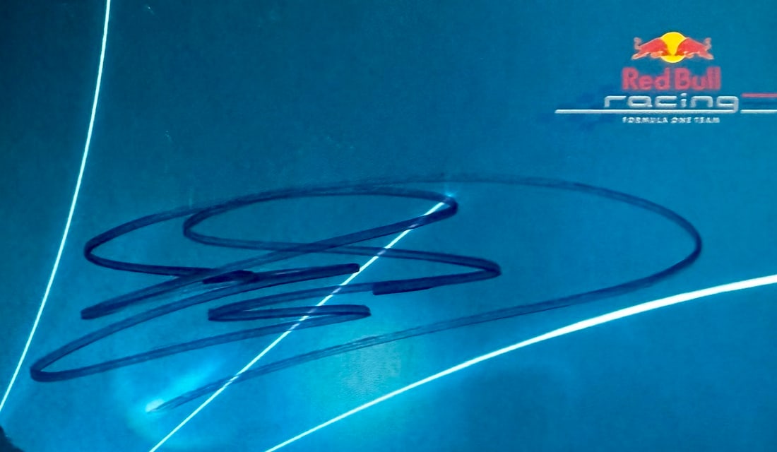 David Couthard, Hand Signed Official Red Bull Publicity Card 20cm x 10cm. COA Supplied On All - 3