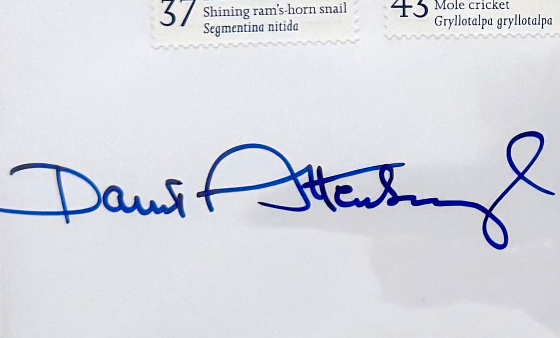 David Attenborough, Hand Signed First Day Cover, FDC, Postmarked 20th January 1998. COA Supplied: David Attenborough, Hand Signed First Day Cover, FDC, Postmarked 20th January 1998. COA Supplied On All Items Upon Request