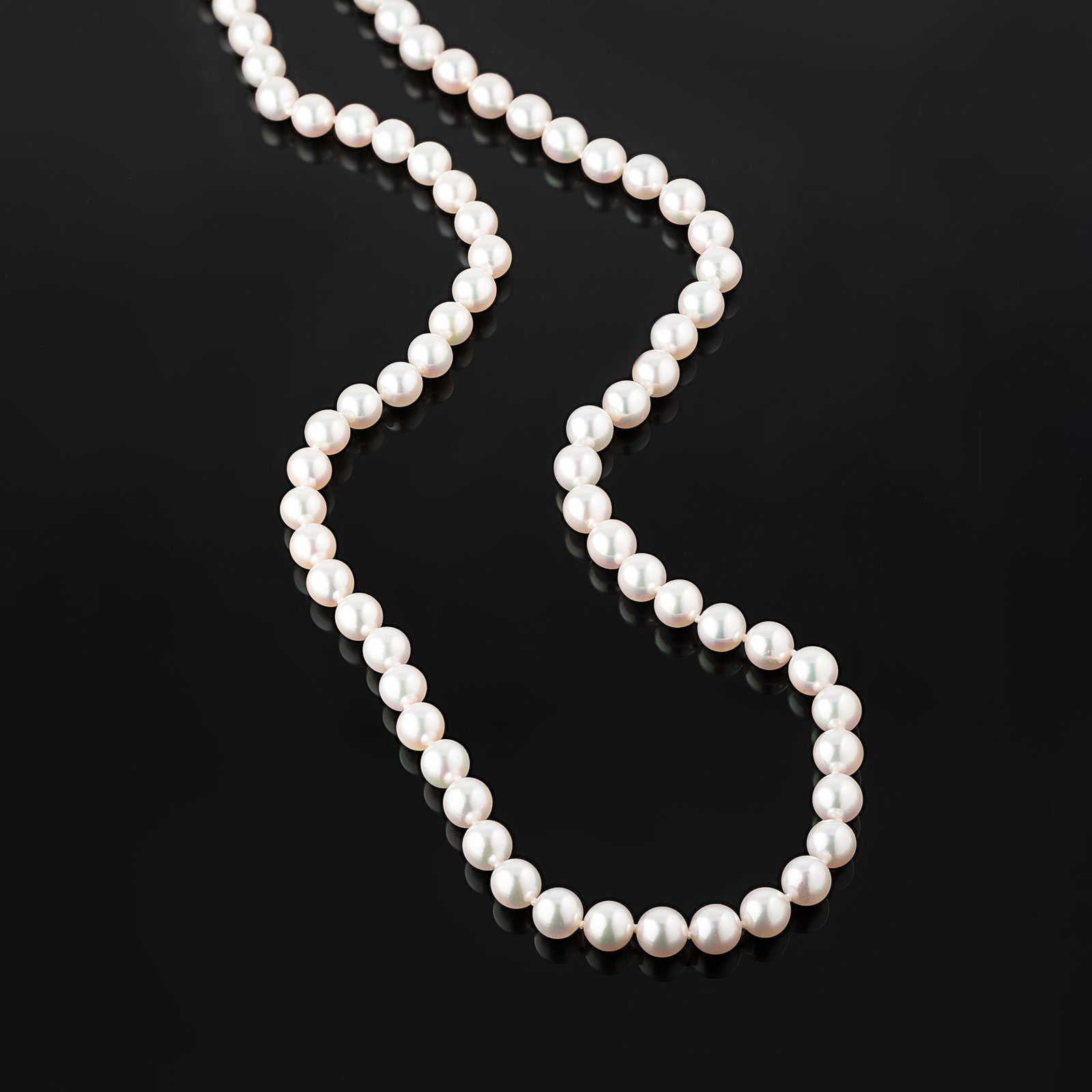 18 Carat AAA Akoya Pearl And Trigger Clasp Necklace - 3
