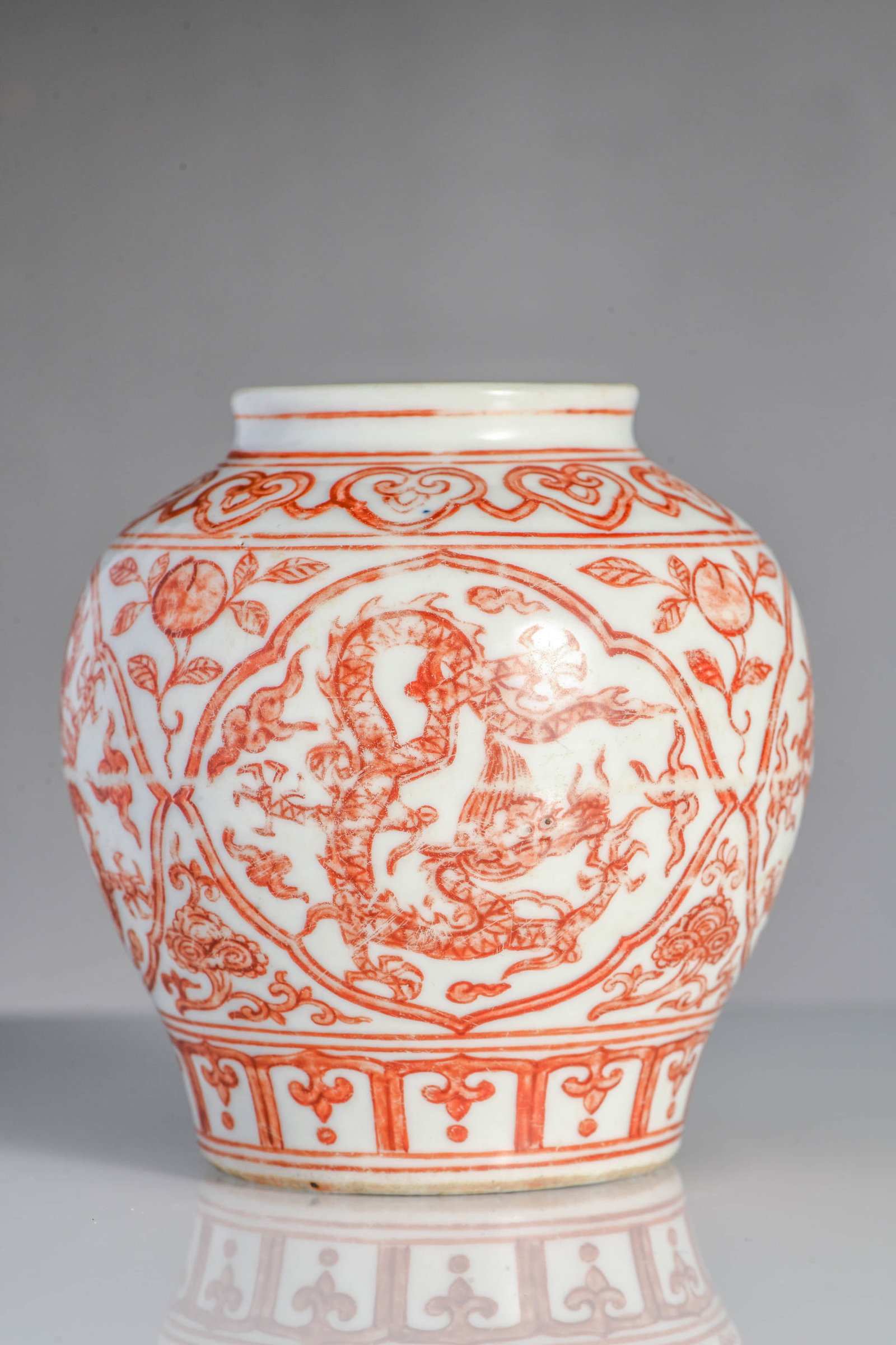 Sanguine dragon pattern small jar - 2