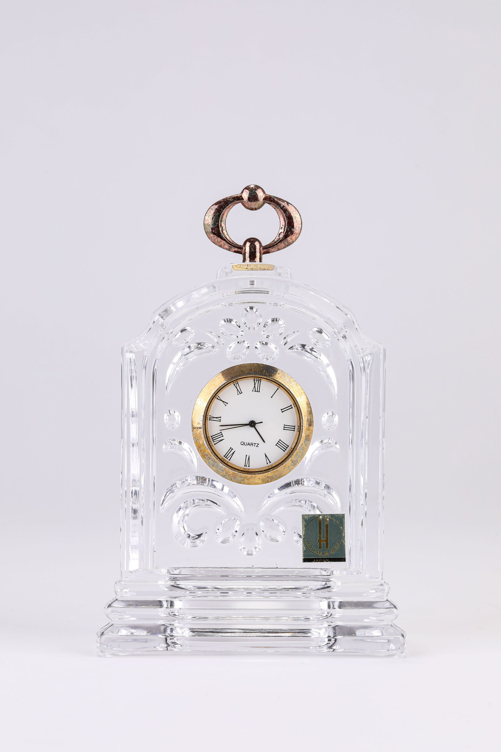 A BACCARAT CRYSTAL CLOCK - 4