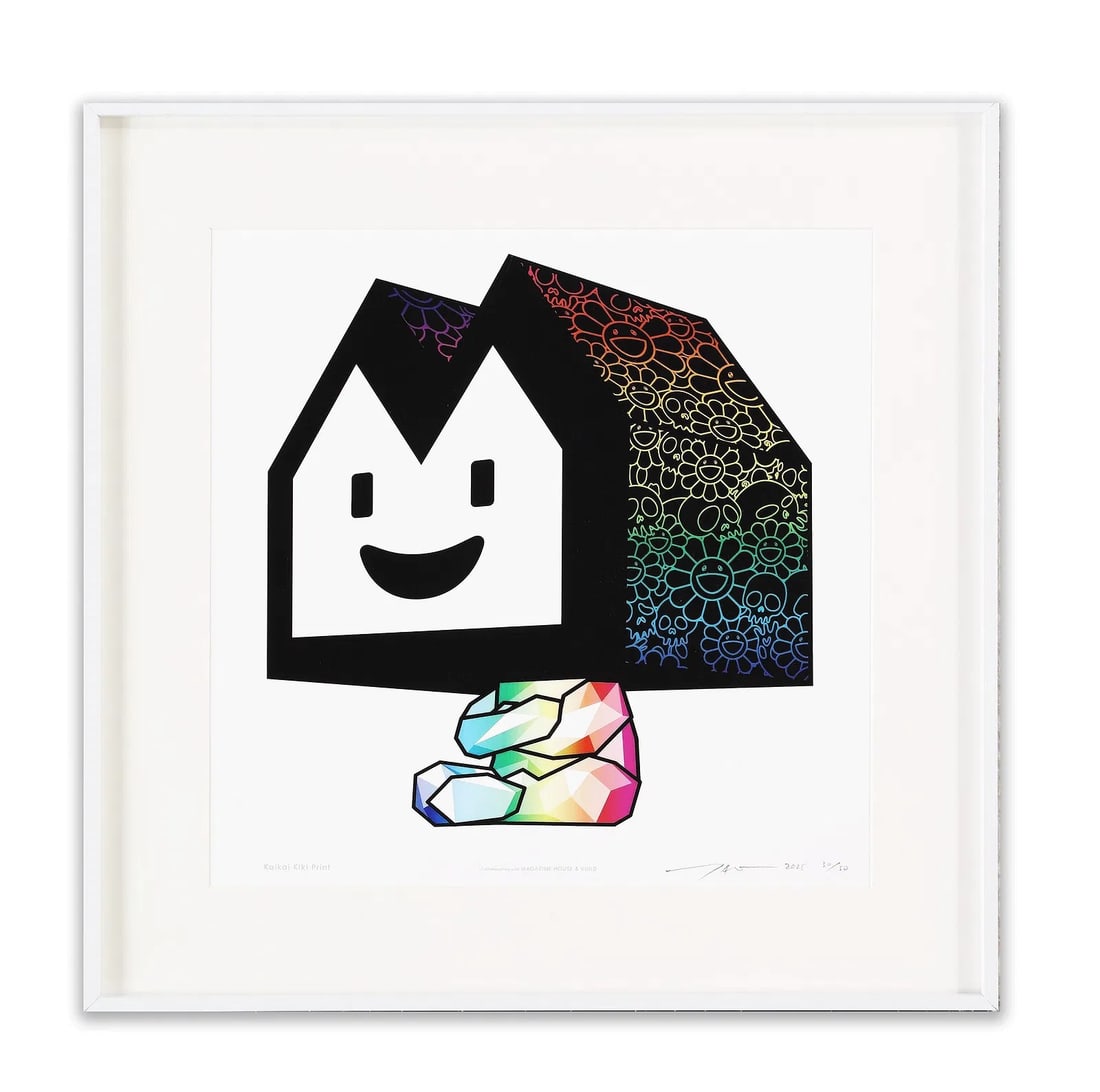 TAKASHI MURAKAMI (B.1962), OFFSET LITHOGRAPH: TAKASHI MURAKAMI (B.1962), OFFSET LITHOGRAPH Description: Takashi Murakami (born in 1962) is a contemporary Japanese artist. He developed the "Superflat" style. His works often use symbols such as