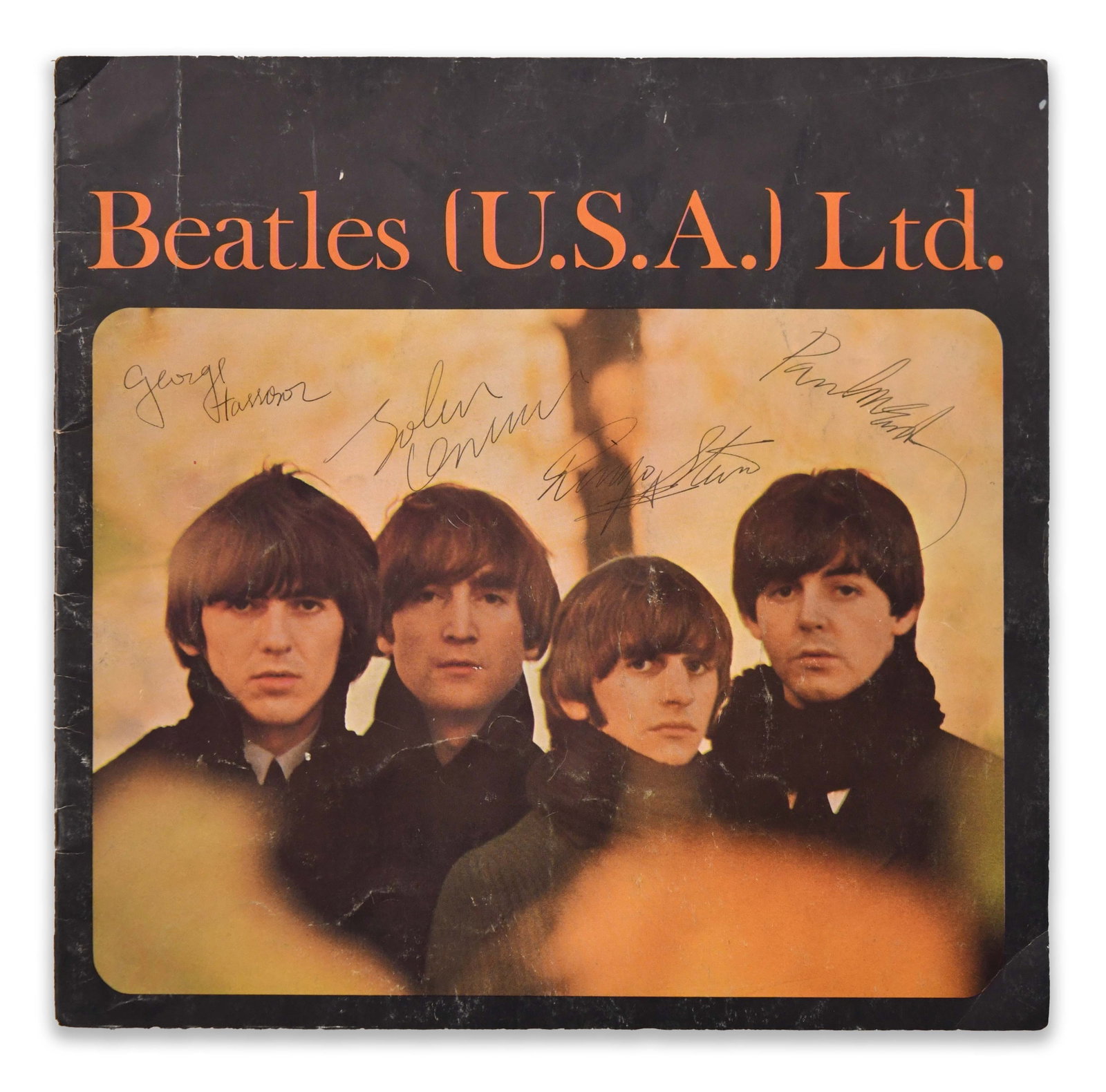 THE BEATLES - SIGNED BEATLES (U.S.A.) LTD. PROMOTIONAL MAGAZINE / PRESENTATION PIECE (1 of 3)