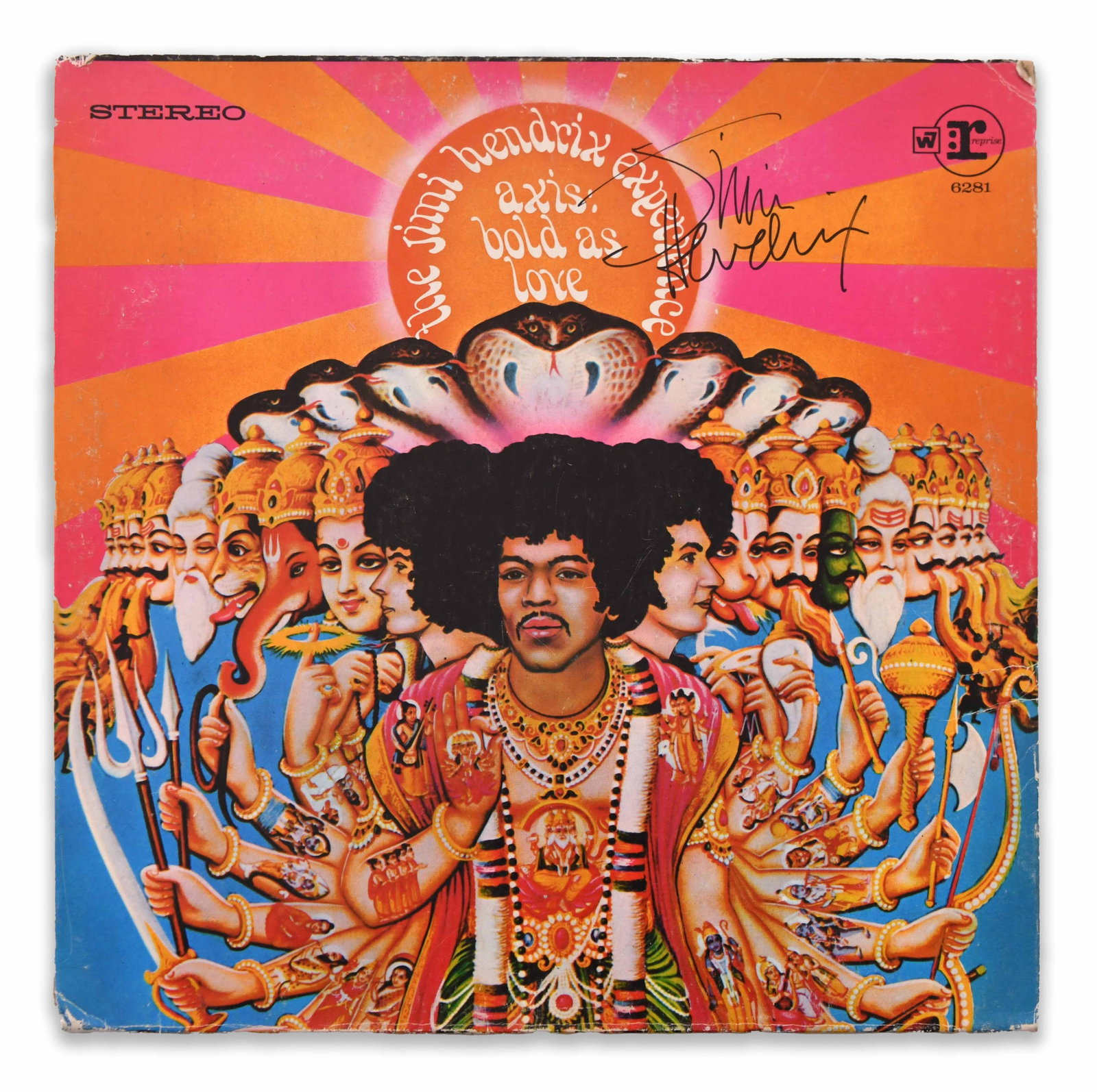JIMI HENDRIX EXPERIENCE - SIGNED AXIS: BOLD AS LOVE (REPRISE RECORDS, STEREO, 6281) (1 of 4)
