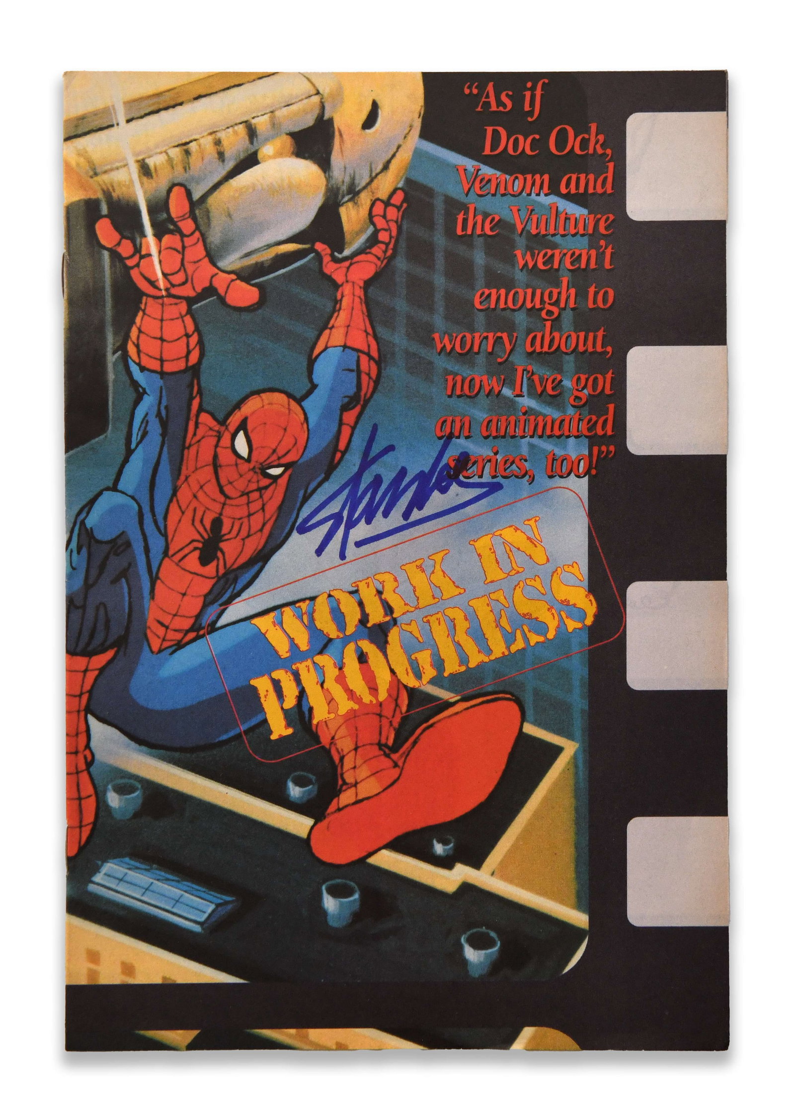 STAN LEE SIGNED SPIDER-MAN BOOK (1 of 2)