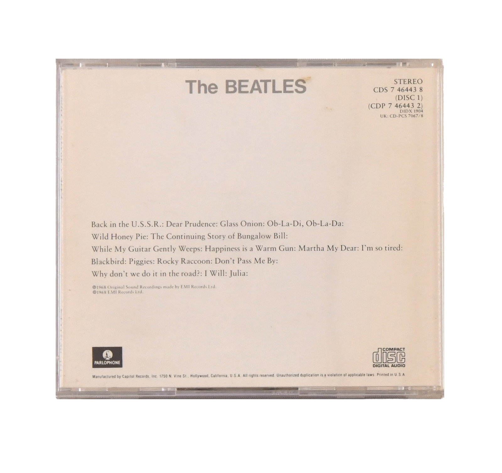THE BEATLES - SIGNED CD BOOKLET - 3