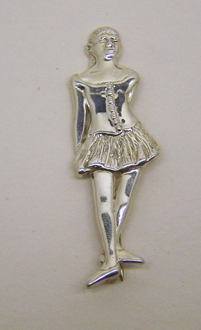 sterling silver H&H de matteo ballerina brooch (1 of 3)