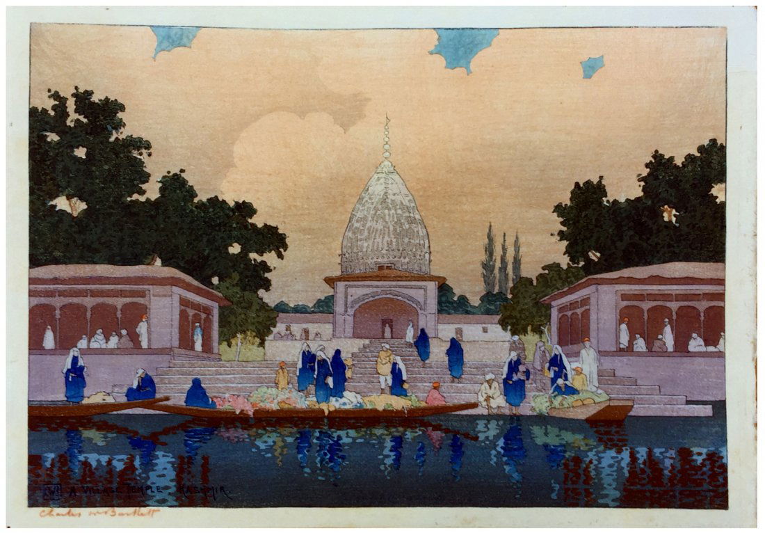 Japanese Woodblock Print Charles Bartlett (1 of 3)