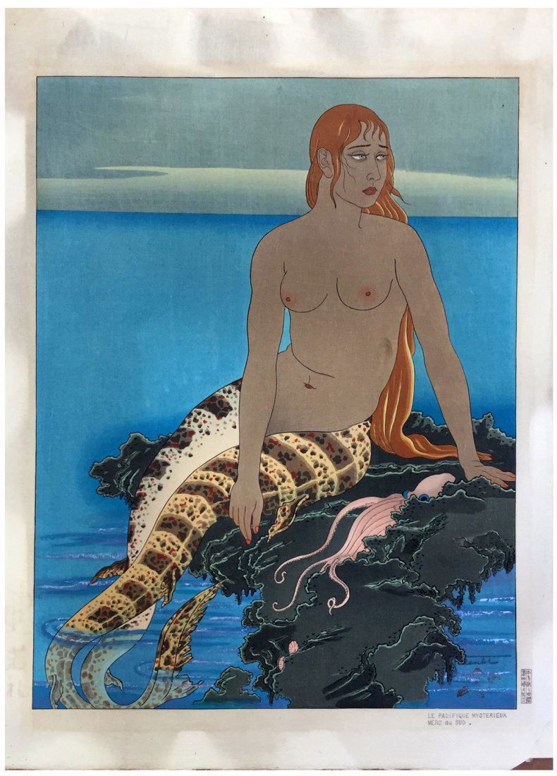 Japanese Woodblock Print Paul Jacoulet (1 of 4)