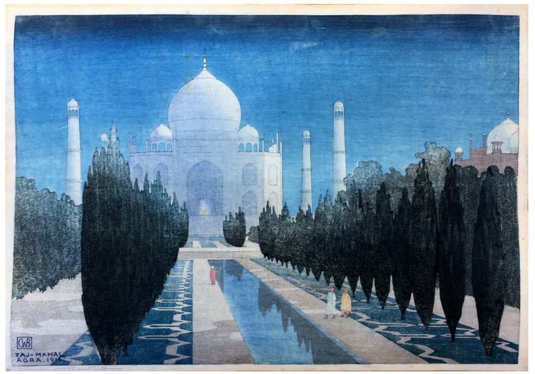 Japanese Woodblock Print Charles W. Bartlett (1 of 4)