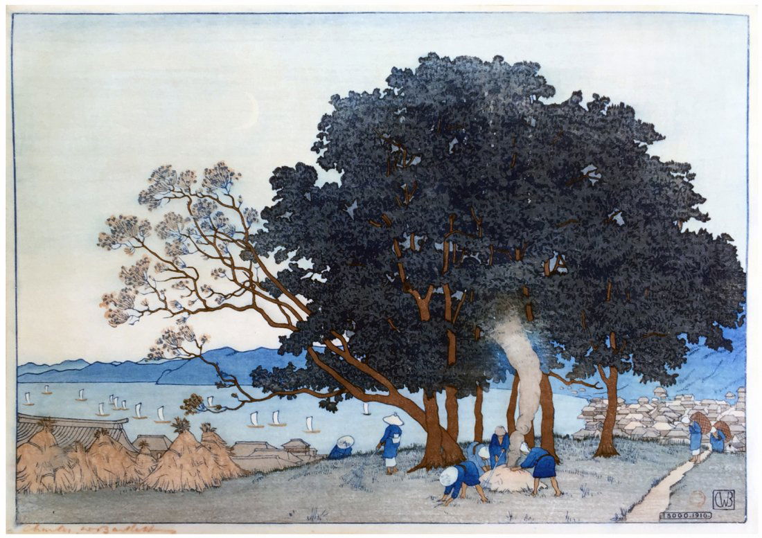 Japanese Woodblock Print Charles Bartlett (1 of 4)