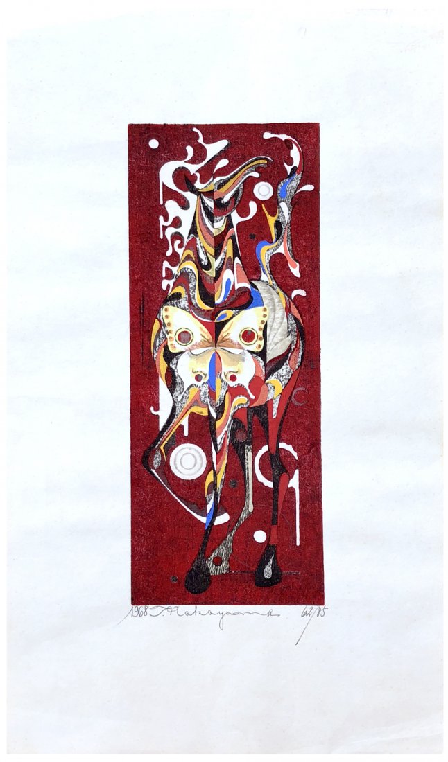 Japanese Woodblock Print Tadashi Nakayama (1 of 5)