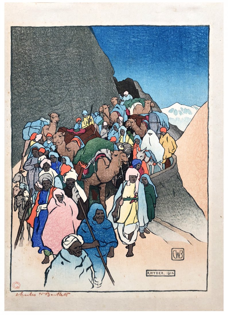 Japanese Woodblock Print Charles Bartlett (1 of 5)