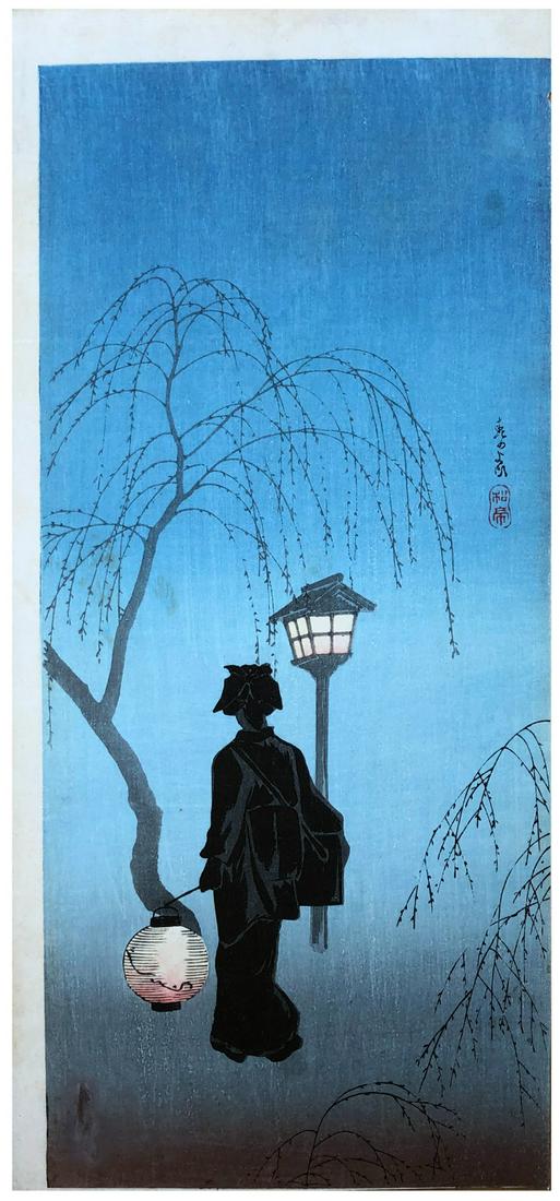 Japanese Woodblock Print Takahashi Shotei (1 of 4)