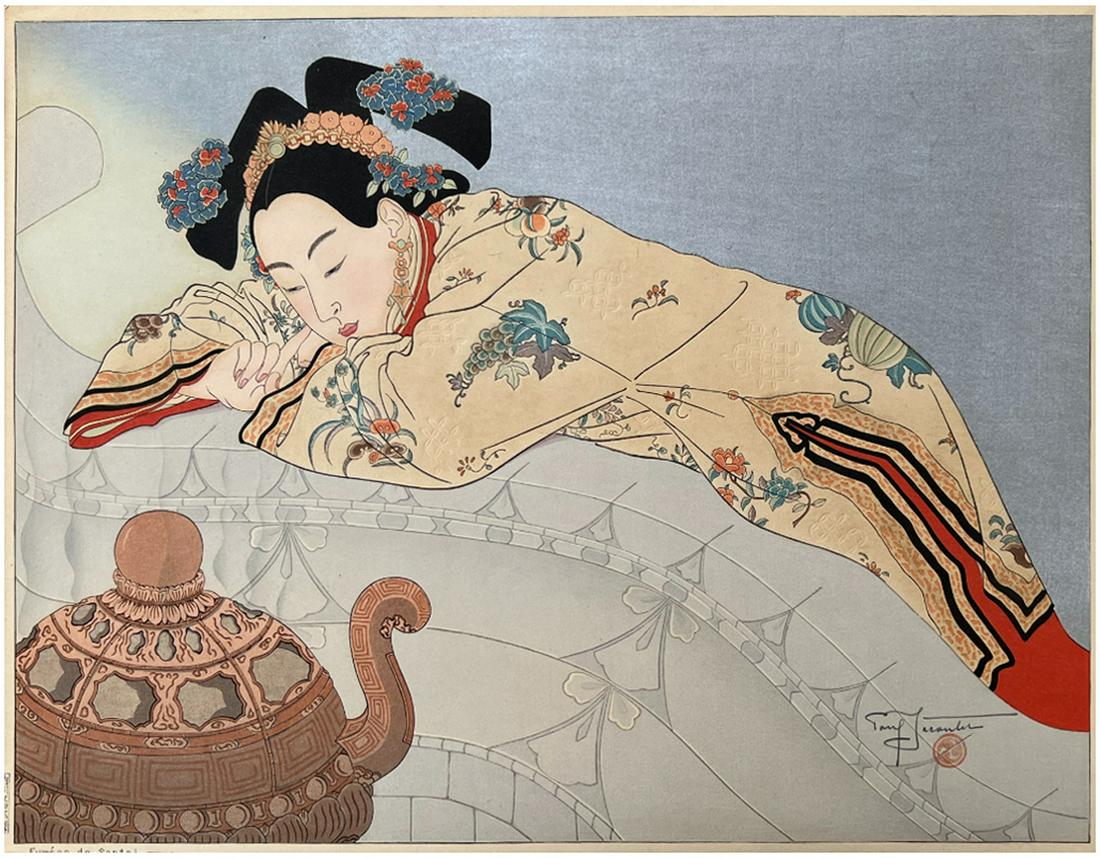 Japanese Woodblock Print Paul Jacoulet (1 of 4)