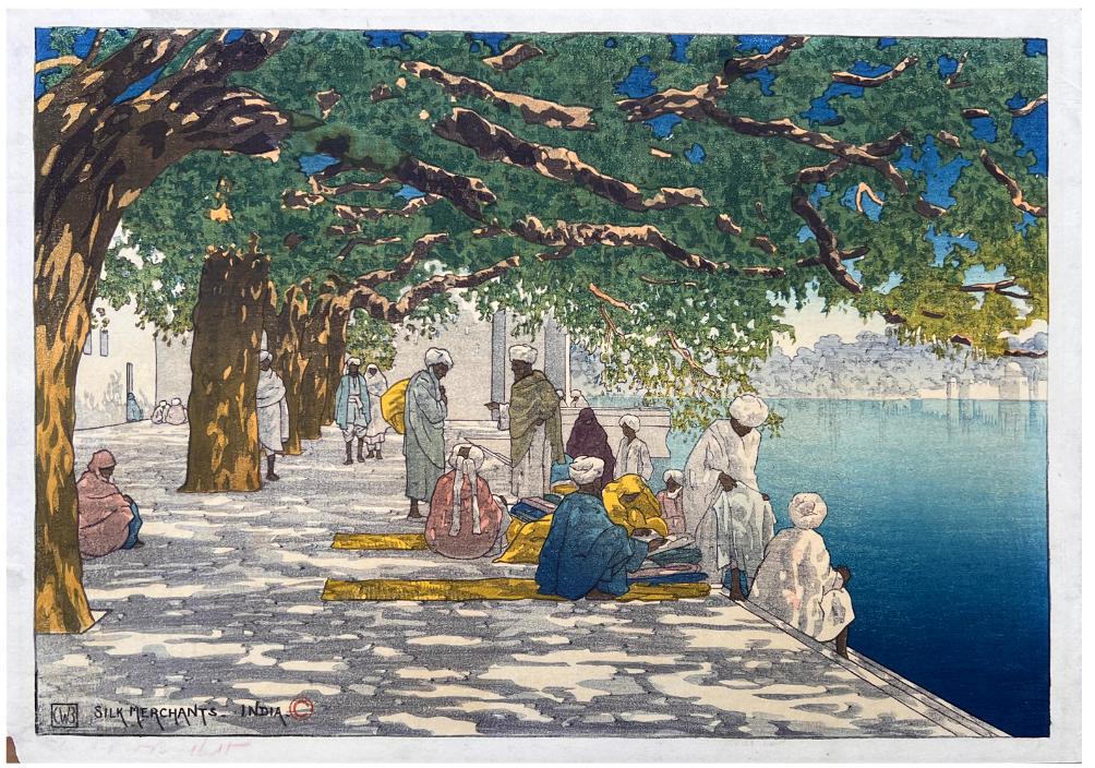 Japanese Woodblock Print Charles Bartlett (1 of 4)